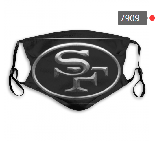 NFL 2020 San Francisco 49ers #6 Dust mask with filter->nfl dust mask->Sports Accessory